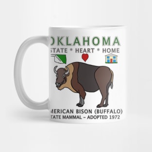 Oklahoma - American Bison(Buffalo) - State, Heart, Home - state symbols Mug